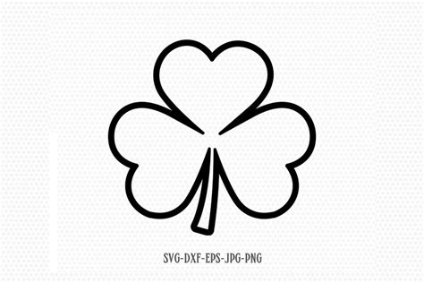 Download Free Shamrock St. Patrick's SVG Cut File Printable
